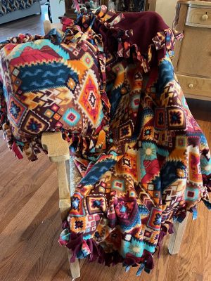 Southwest Canyons Copper Throw Blanket and Pillow Set