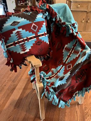 Copper Mountain Fleece Throw Blanket and Pillow